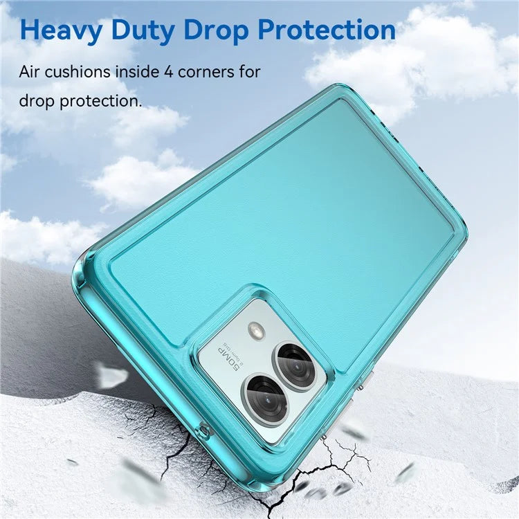 Candy Series for Motorola Moto G84 5G Cell Phone Case Clear TPU Scratch-proof Cover