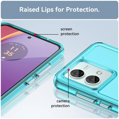 Candy Series for Motorola Moto G84 5G Cell Phone Case Clear TPU Scratch-proof Cover