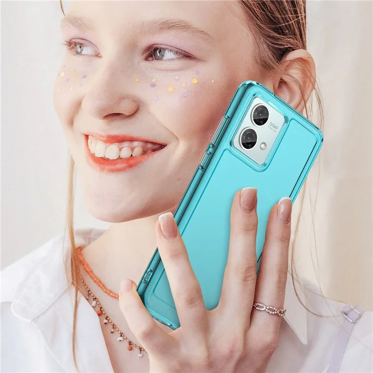 Candy Series for Motorola Moto G84 5G Cell Phone Case Clear TPU Scratch-proof Cover