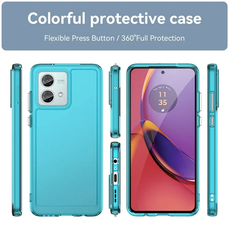 Candy Series for Motorola Moto G84 5G Cell Phone Case Clear TPU Scratch-proof Cover