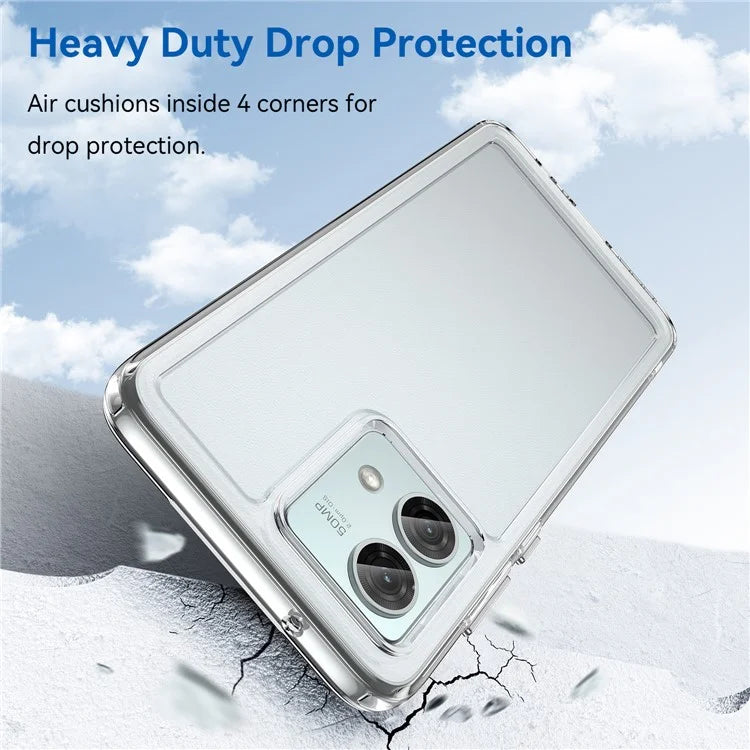 Candy Series for Motorola Moto G84 5G Cell Phone Case Clear TPU Scratch-proof Cover