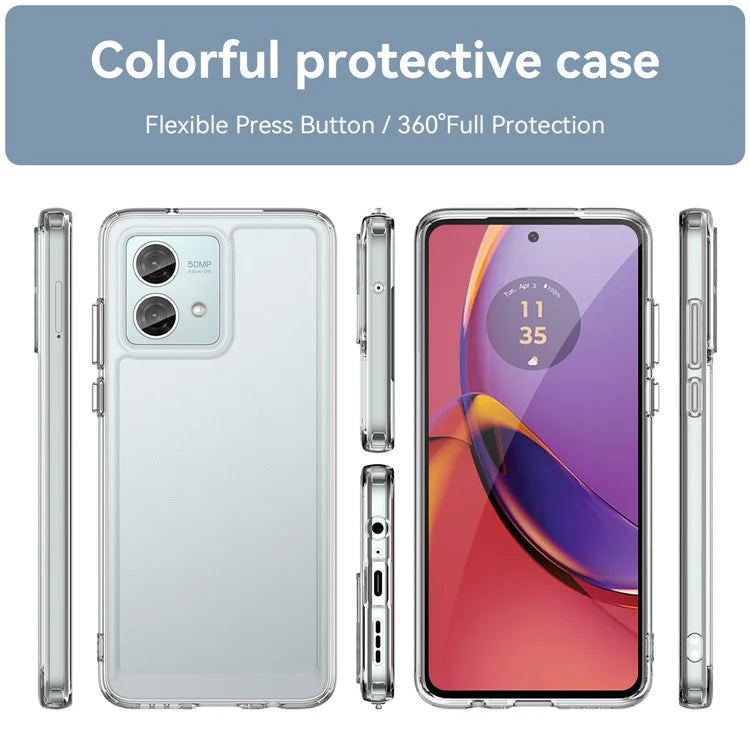Candy Series for Motorola Moto G84 5G Cell Phone Case Clear TPU Scratch-proof Cover