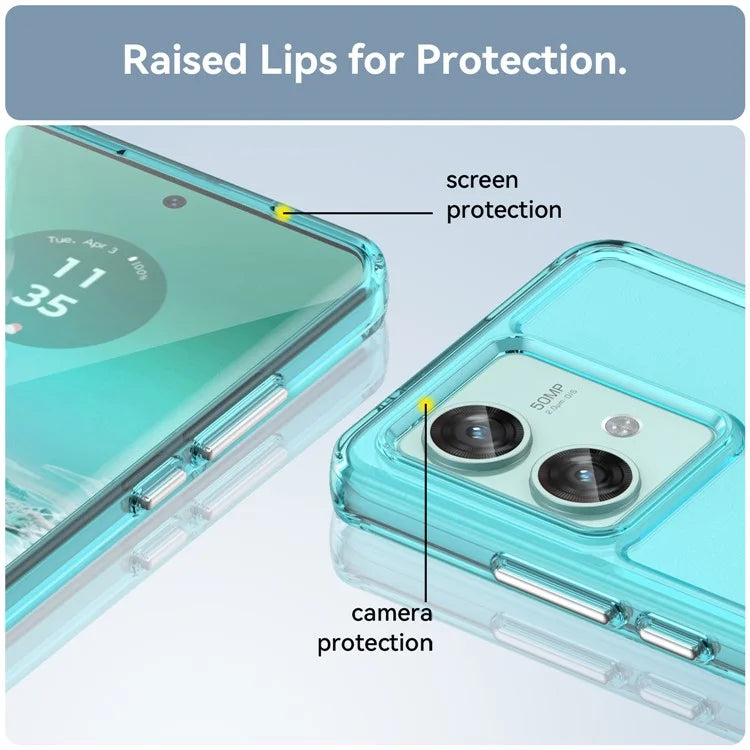 Candy Series for Motorola Edge 40 Neo 5G Back Guard Case Clear TPU Cell Phone Cover