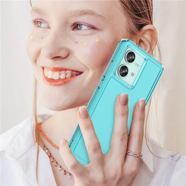 Candy Series for Motorola Edge 40 Neo 5G Back Guard Case Clear TPU Cell Phone Cover