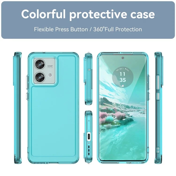 Candy Series for Motorola Edge 40 Neo 5G Back Guard Case Clear TPU Cell Phone Cover