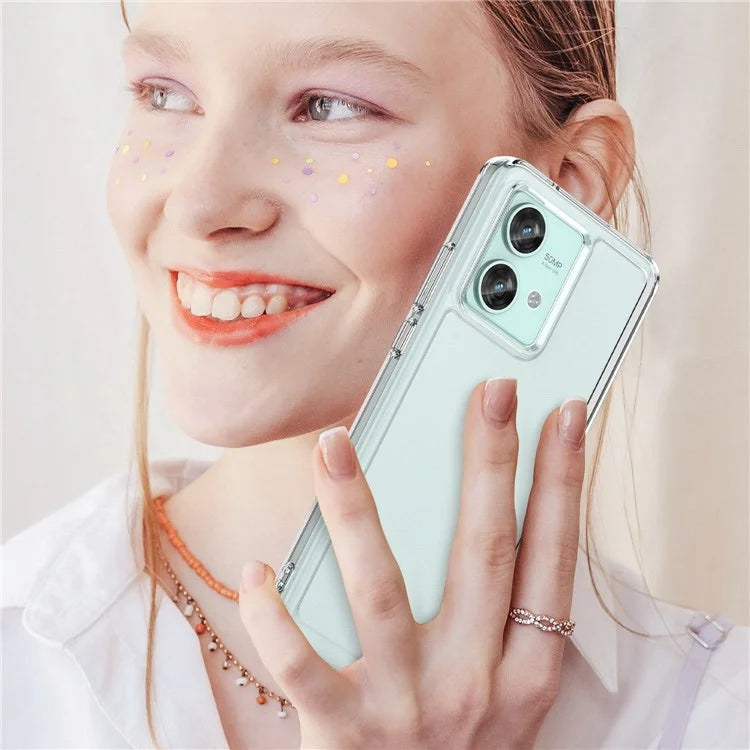 Candy Series for Motorola Edge 40 Neo 5G Back Guard Case Clear TPU Cell Phone Cover