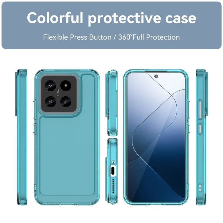 Candy Series for Xiaomi 14 Shockproof TPU Case Clear Mobile Phone Cover
