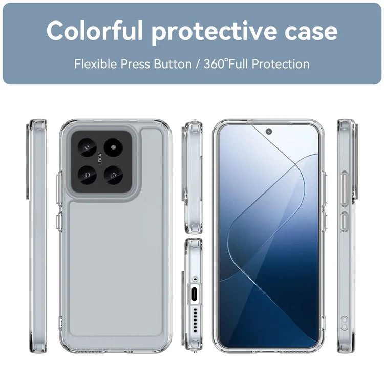 Candy Series for Xiaomi 14 Shockproof TPU Case Clear Mobile Phone Cover