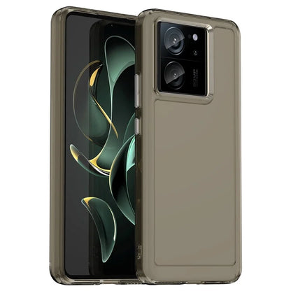 Candy Series for Xiaomi 13T / 13T Pro Clear TPU Back Case Fall Proof Mobile Phone Cover Grey