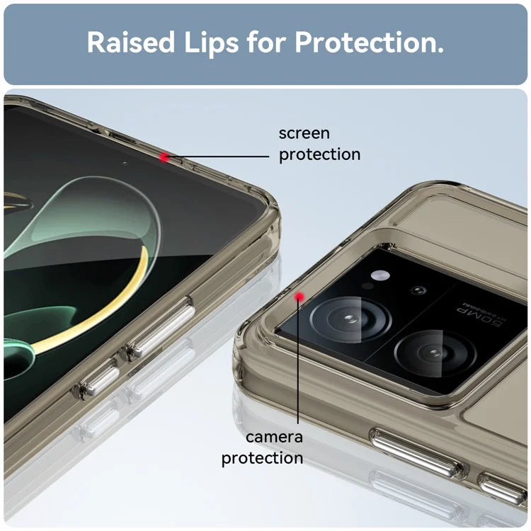 Candy Series for Xiaomi 13T / 13T Pro Clear TPU Back Case Fall Proof Mobile Phone Cover Grey