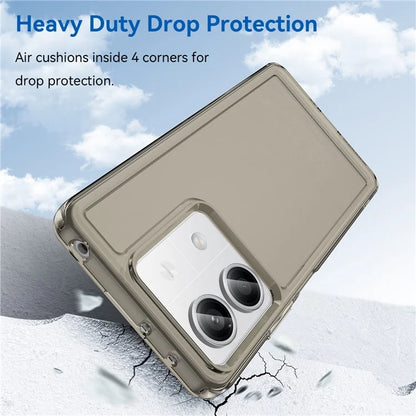 For Xiaomi Redmi Note 13 5G Case Candy Series Clear TPU Cell Phone Cover Grey