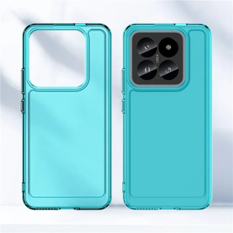 For Xiaomi 14 Pro Case Candy Series Clear TPU Drop Protection Cell Phone Cover Blue