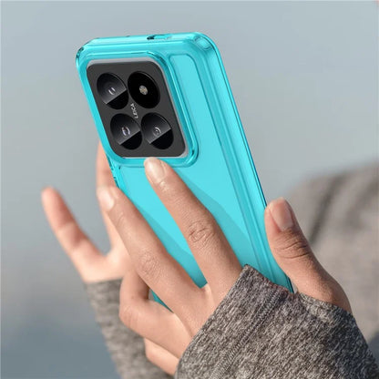 For Xiaomi 14 Pro Case Candy Series Clear TPU Drop Protection Cell Phone Cover Blue