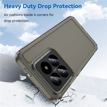 For Xiaomi 14 Pro Case Candy Series Clear TPU Drop Protection Cell Phone Cover Grey