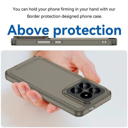 For Xiaomi 14 Pro Case Candy Series Clear TPU Drop Protection Cell Phone Cover Grey