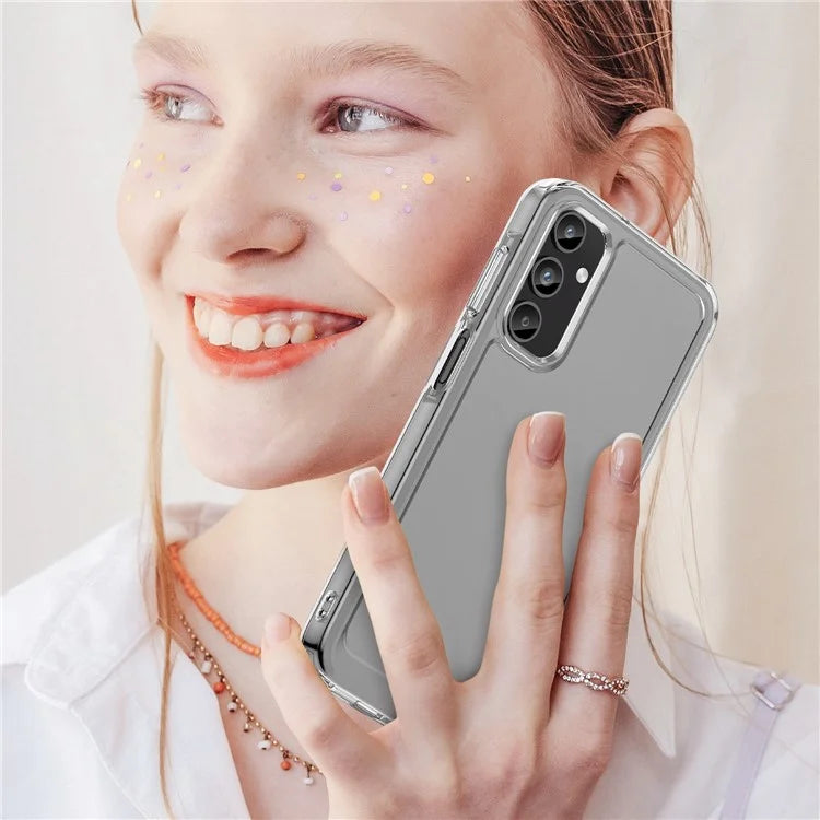 For Samsung Galaxy A15 4G / 5G Case Candy Series Transparent Cell Phone TPU Cover