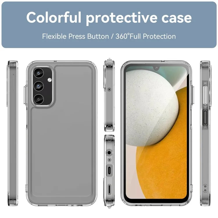 For Samsung Galaxy A15 4G / 5G Case Candy Series Transparent Cell Phone TPU Cover
