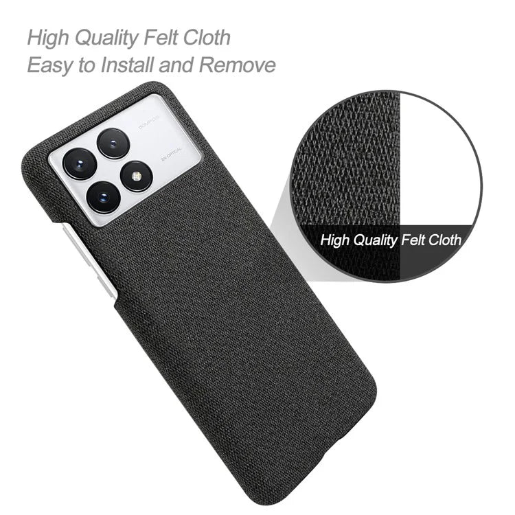 For Xiaomi Redmi K70 Pro 5G / Redmi K70 5G Slim-Fit Phone Case Cloth+PC Cushion Cover