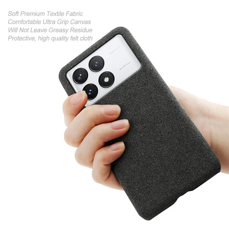 For Xiaomi Redmi K70 Pro 5G / Redmi K70 5G Slim-Fit Phone Case Cloth+PC Cushion Cover