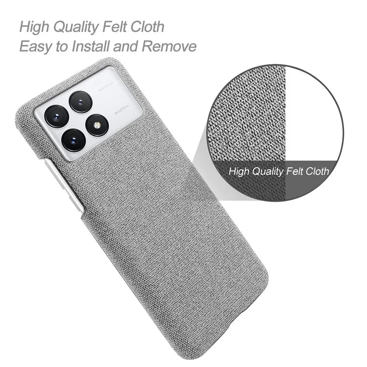For Xiaomi Redmi K70 Pro 5G / Redmi K70 5G Slim-Fit Phone Case Cloth+PC Cushion Cover