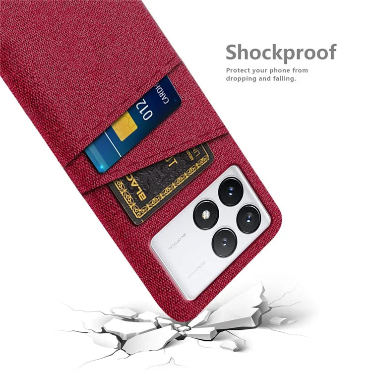 For Xiaomi Redmi K70E 5G / Poco X6 Pro 5G Dual Card Slots Phone Case Protective PC Cover