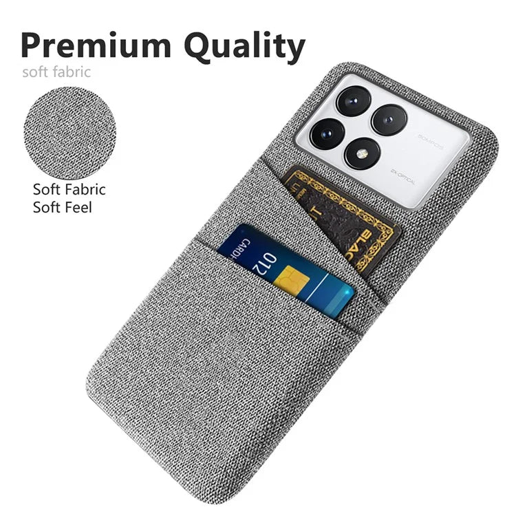 For Xiaomi Redmi K70E 5G / Poco X6 Pro 5G Dual Card Slots Phone Case Protective PC Cover