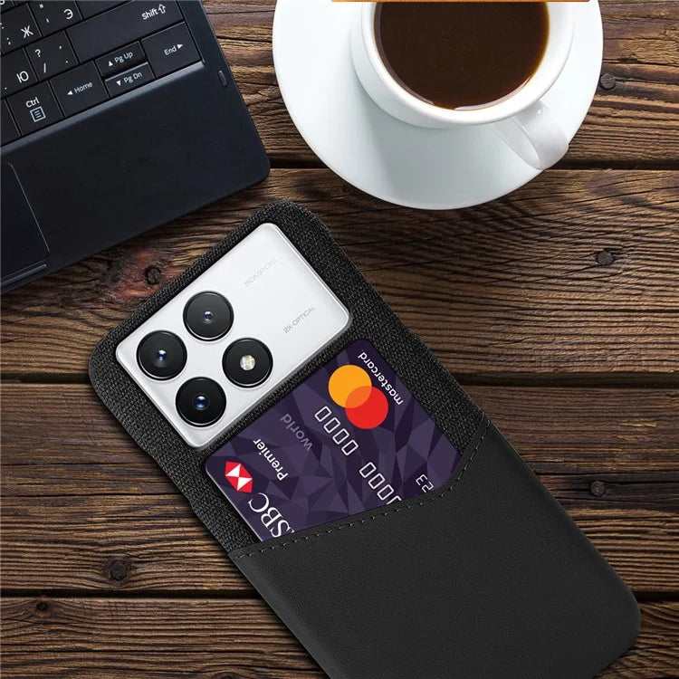 For Xiaomi Redmi K70 5G / K70 Pro 5G Case Cloth Texture Phone Cover with Card Slot