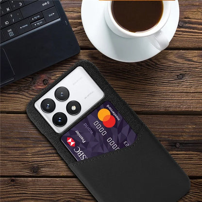 For Xiaomi Redmi K70 5G / K70 Pro 5G Case Cloth Texture Phone Cover with Card Slot