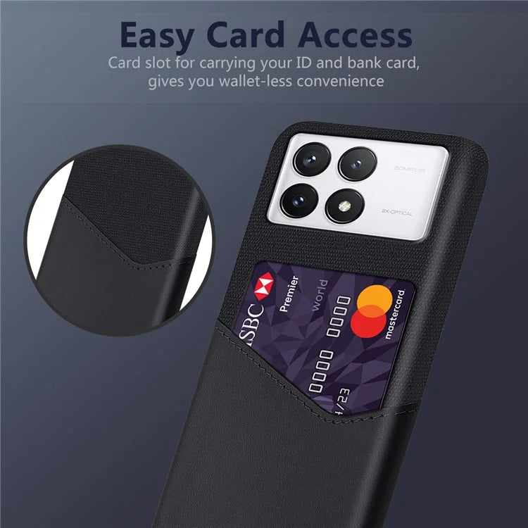 For Xiaomi Redmi K70 5G / K70 Pro 5G Case Cloth Texture Phone Cover with Card Slot