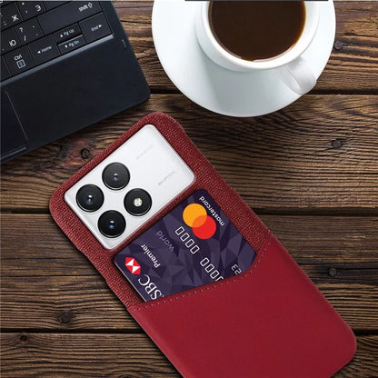For Xiaomi Redmi K70 5G / K70 Pro 5G Case Cloth Texture Phone Cover with Card Slot