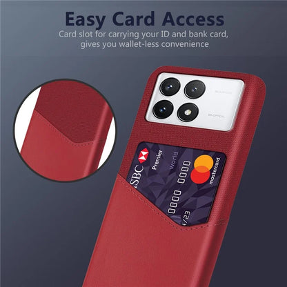 For Xiaomi Redmi K70 5G / K70 Pro 5G Case Cloth Texture Phone Cover with Card Slot