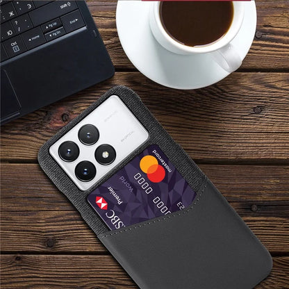 For Xiaomi Redmi K70 5G / K70 Pro 5G Case Cloth Texture Phone Cover with Card Slot