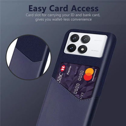 For Xiaomi Redmi K70 5G / K70 Pro 5G Case Cloth Texture Phone Cover with Card Slot