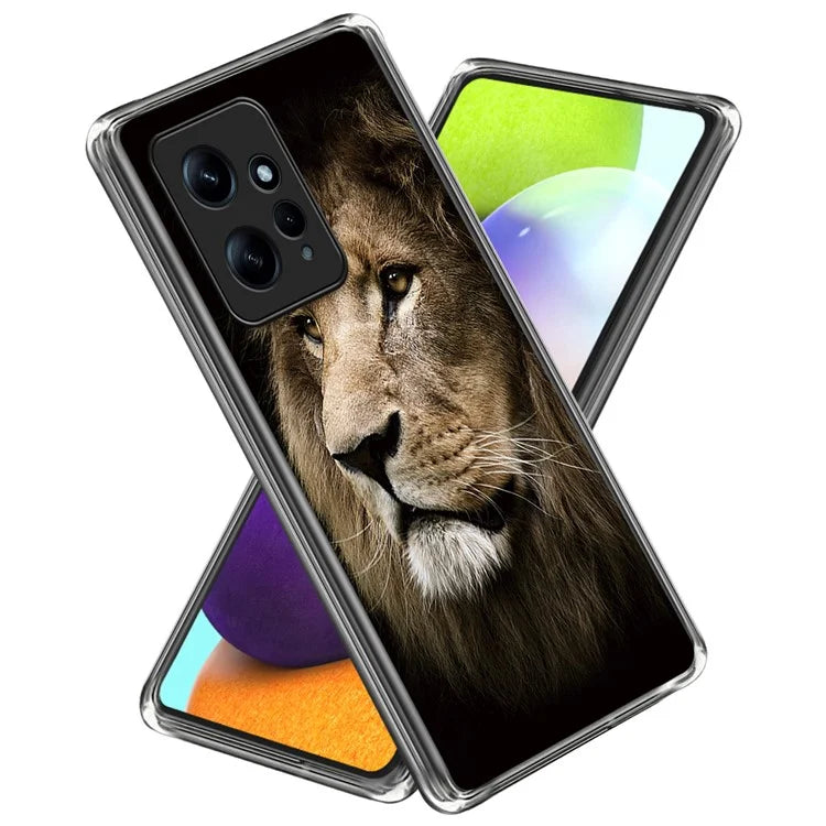 For Xiaomi Redmi Note 12 4G Case Soft TPU IMD Pattern Printing Phone Shell