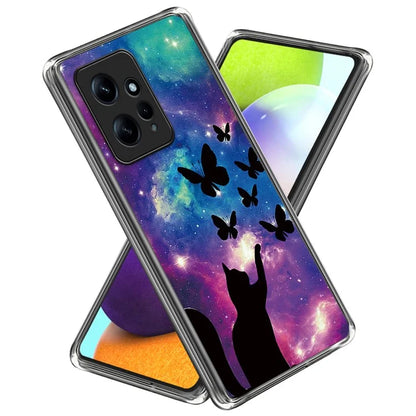 For Xiaomi Redmi Note 12 4G Case Soft TPU IMD Pattern Printing Phone Shell