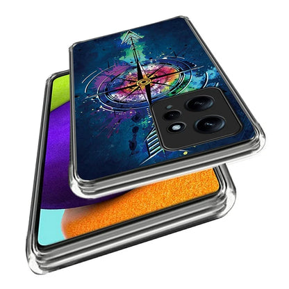 For Xiaomi Redmi Note 12 4G Case Soft TPU IMD Pattern Printing Phone Shell