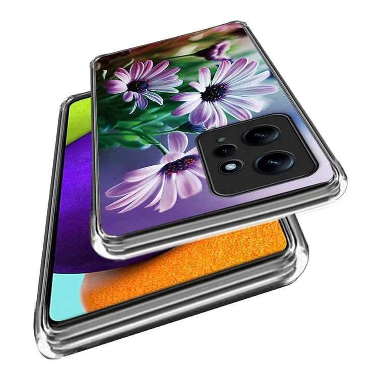 For Xiaomi Redmi Note 12 4G Case Soft TPU IMD Pattern Printing Phone Shell