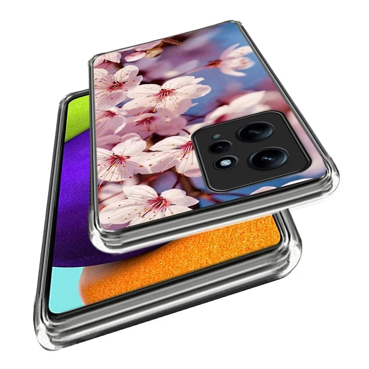 For Xiaomi Redmi Note 12 4G Case Soft TPU IMD Pattern Printing Phone Shell
