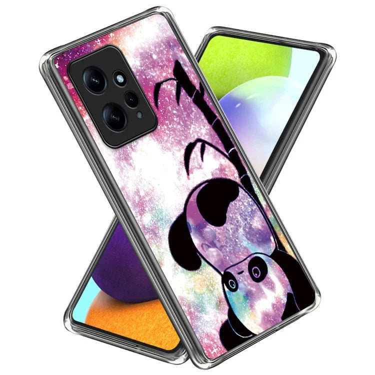 For Xiaomi Redmi Note 12 4G Case Soft TPU IMD Pattern Printing Phone Shell