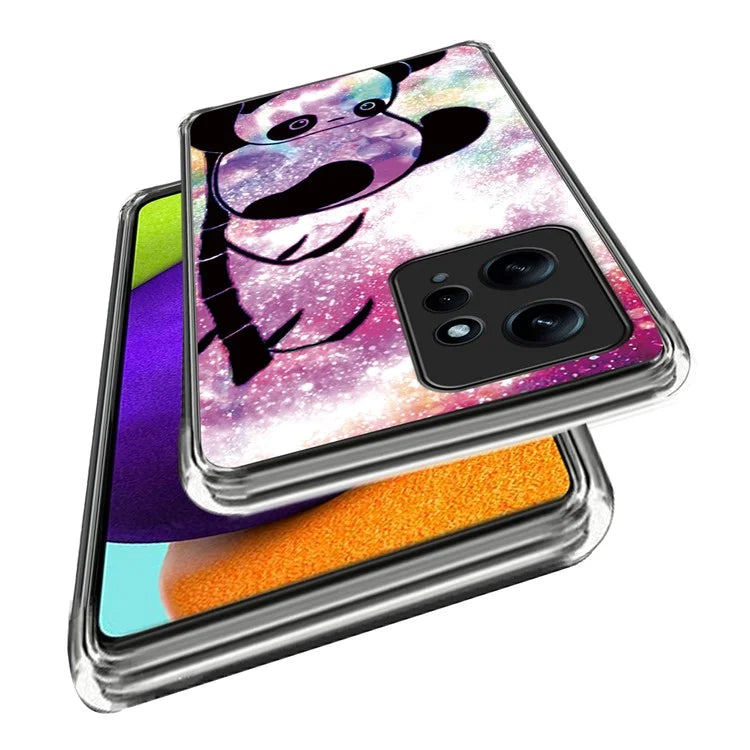 For Xiaomi Redmi Note 12 4G Case Soft TPU IMD Pattern Printing Phone Shell