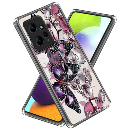 For Xiaomi Redmi Note 12 4G Case Soft TPU IMD Pattern Printing Phone Shell