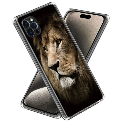 For iPhone 15 Pro Max Case Ultra Thin TPU Phone Shell with Pattern Printing