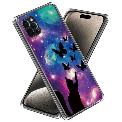 For iPhone 15 Pro Max Case Ultra Thin TPU Phone Shell with Pattern Printing
