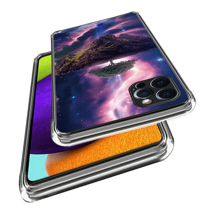 For iPhone 15 Pro Cell Phone Case Slim-Fit TPU Back Shell with Pattern Printing