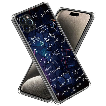 For iPhone 15 Pro Cell Phone Case Slim-Fit TPU Back Shell with Pattern Printing