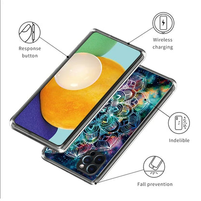 For iPhone 15 Pro Cell Phone Case Slim-Fit TPU Back Shell with Pattern Printing