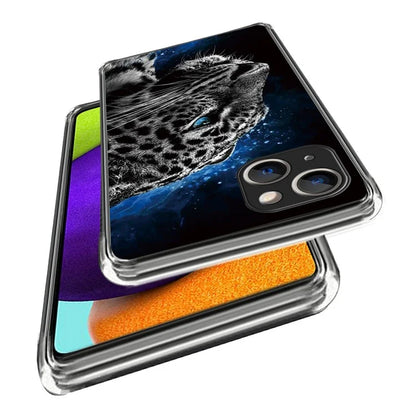 For iPhone 15 Case Drop-proof TPU Pattern Printing Phone Guard Cover