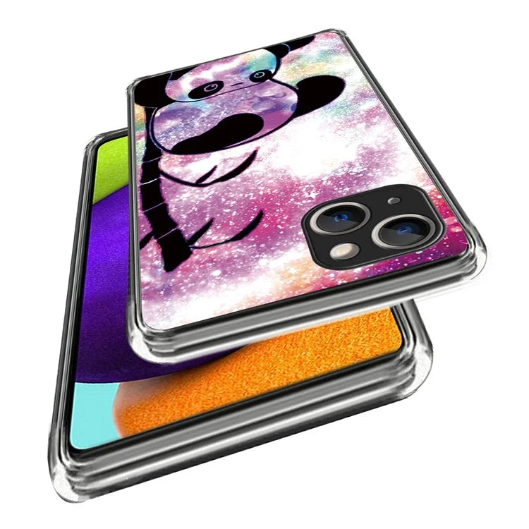For iPhone 15 Case Drop-proof TPU Pattern Printing Phone Guard Cover