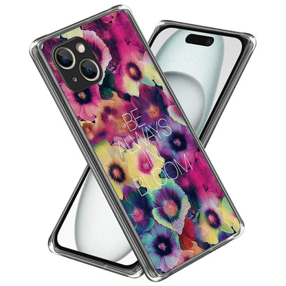 For iPhone 15 Case Drop-proof TPU Pattern Printing Phone Guard Cover