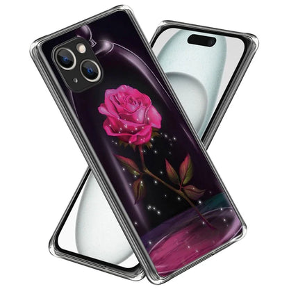 For iPhone 15 Case Drop-proof TPU Pattern Printing Phone Guard Cover